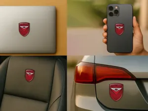 Bentley Logosticker Hochwertig Minimal Design Personalisierbar